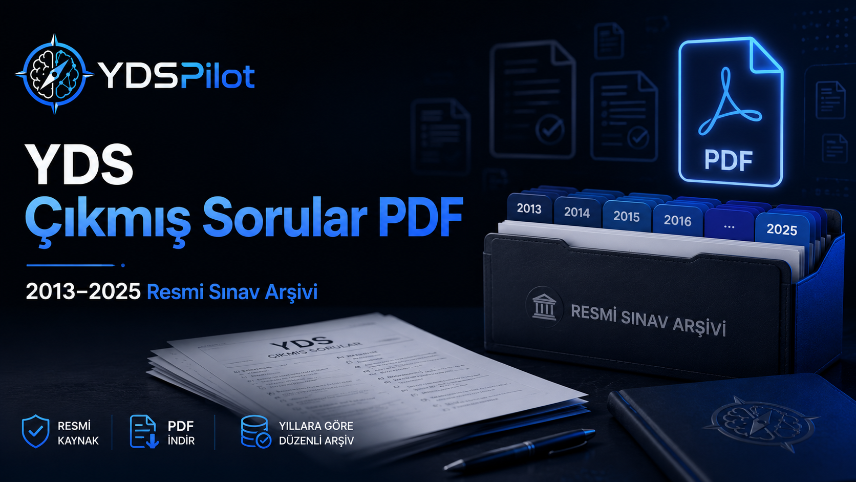 YDS Çıkmış Sorular PDF: 2013–2025 ÖSYM YDS İngilizce Soruları